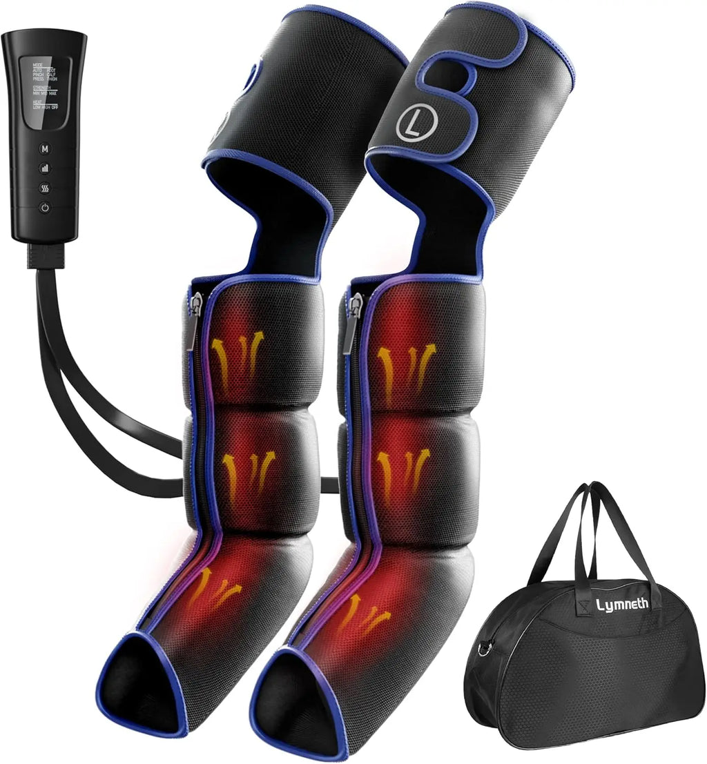 Air Compression Leg Massager with Heat Full Leg Recovery Therapy Machine