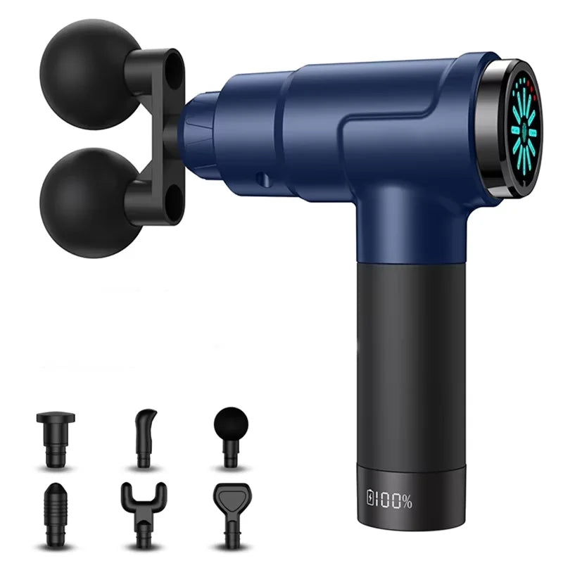 OEM Cross-Border Professional Dual-Head Electric Fascia Massager Powerful Brand Deep Relaxation