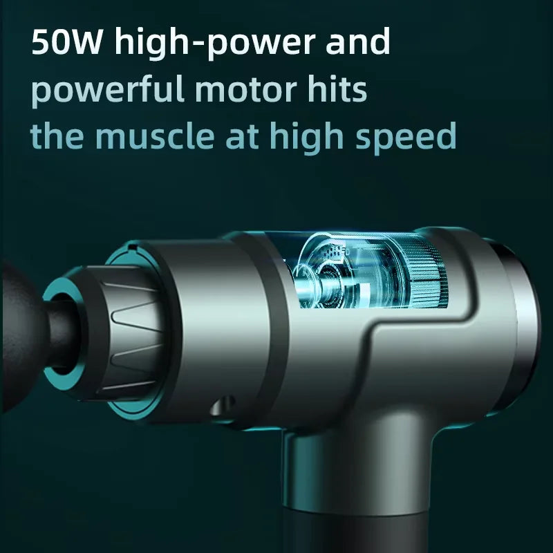 OEM Cross-Border Professional Dual-Head Electric Fascia Massager Powerful Brand Deep Relaxation