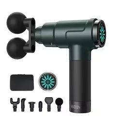 OEM Cross-Border Professional Dual-Head Electric Fascia Massager Powerful Brand Deep Relaxation