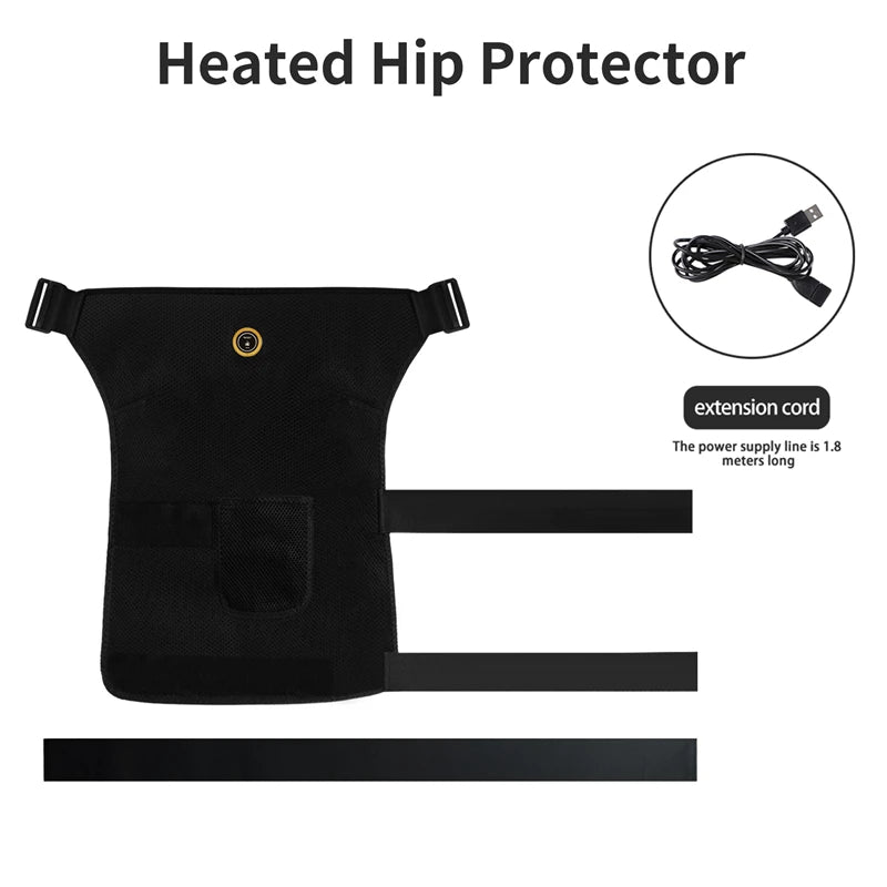 Hip Massager - 3-Gear Heat& Vibration, Relieves Muscle Soreness Pain,Arthritis, Aids Sports Recovery, for Fitness Fans