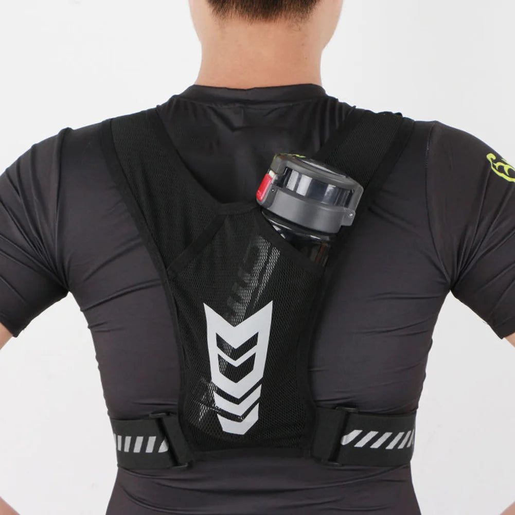 Reflective Running Backpack Universal Lightweight Sport Running Vest Mobile Phone Cards Bag For Jogging Fitness Male Female Vest