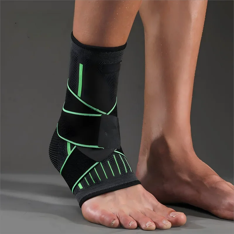 OIMG Adjustable Elastic Ankle Brace Compression Sleeve Foot Support Stabilizer for Plantar Fasciitis Achilles Tendonitis Sports Sock