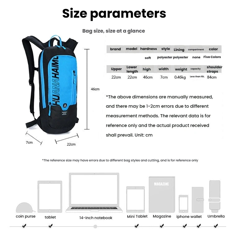 FLAME HORSE Ultra-Thin Hydration Running Backpack with 1.5L Bladder