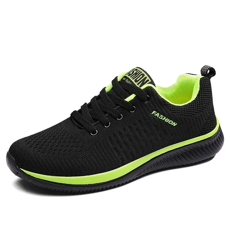 YRZL Men's Breathable Knit Runner – Stealth Black