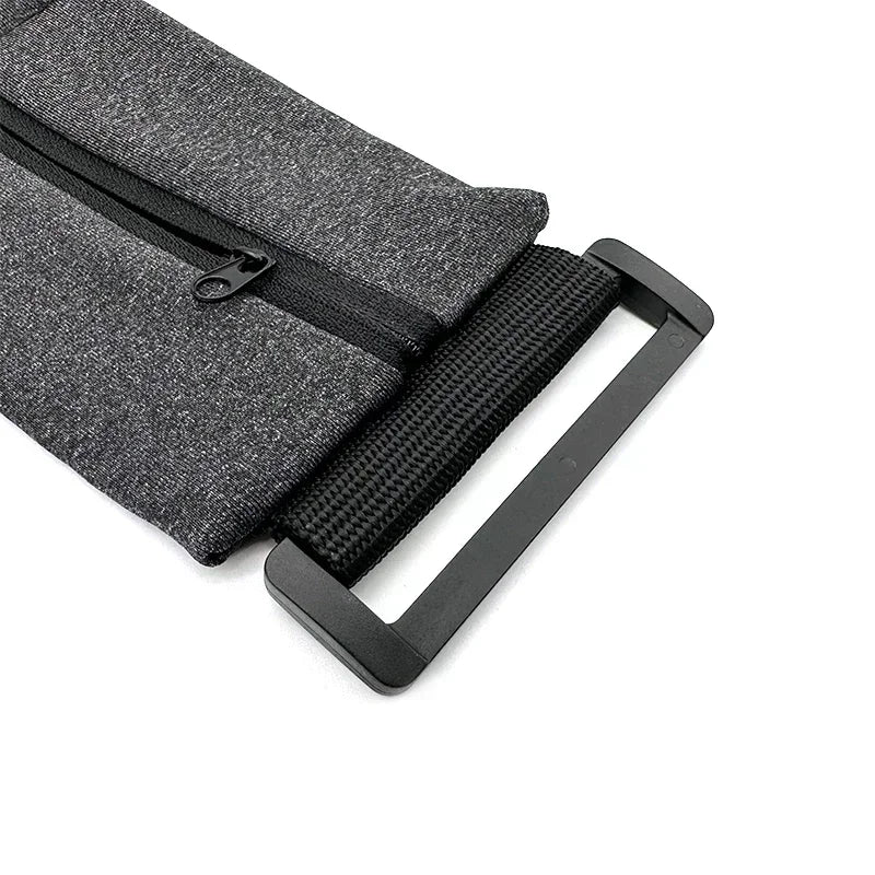 FUYAOZHISHANG Reflective Elastic Waistband Sport Bag Double Zipper Pocket Running Gym Yoga Waist Belt Pack Phone Waist Wallet Bag