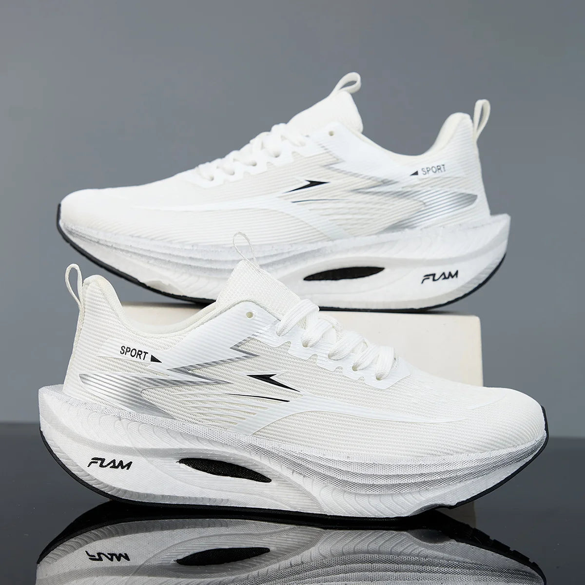 FLAM Men's Lightweight Marathon Running Shoes