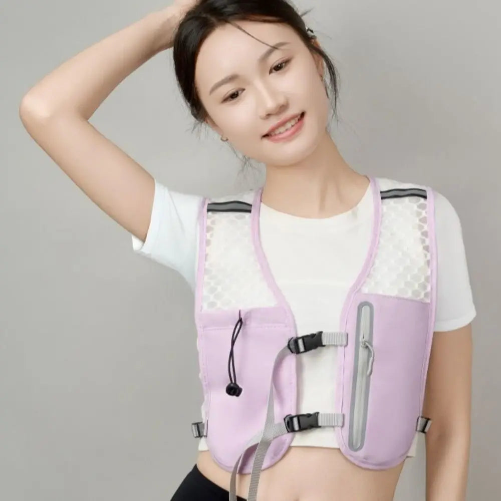 YOUSHITOP Breathable Running Vest Lightweight Reflective Design Waterproof Vest
