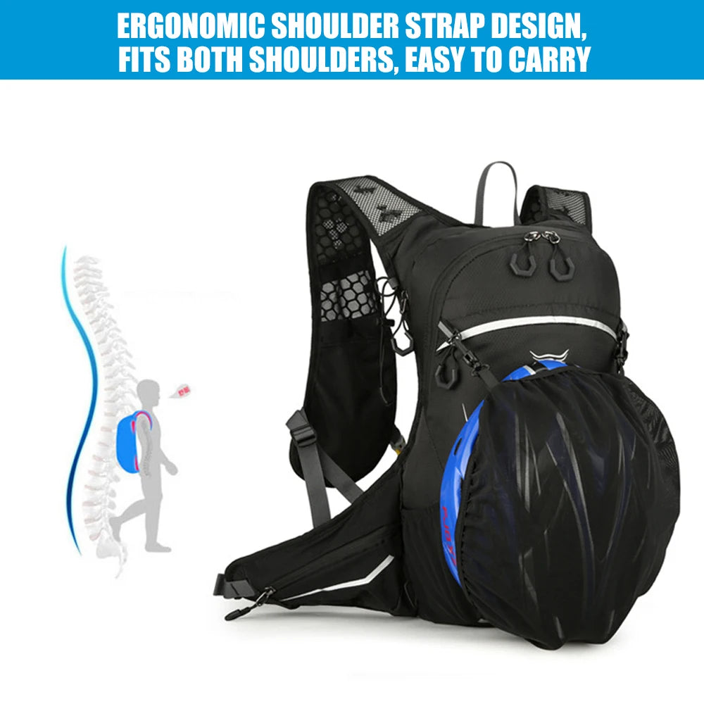 CXMMGG 16L Lightweight Running Backpack for Men & Women, Water-Resistant Daypack with Rain Cover, Anti-Theft Travel Backpack for Camping