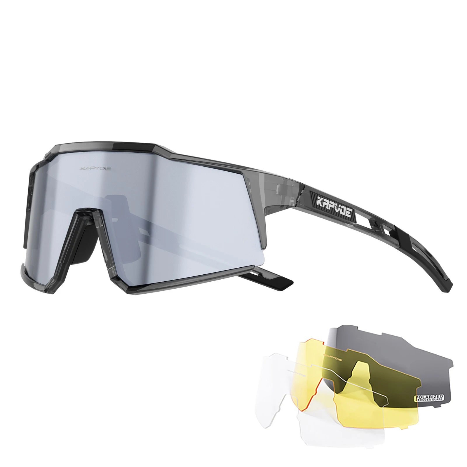 4 Lens Unisex Polarized Sunglasses