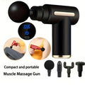 Multicolor Portable Fascial Massage Gun With Interchangeable Heads