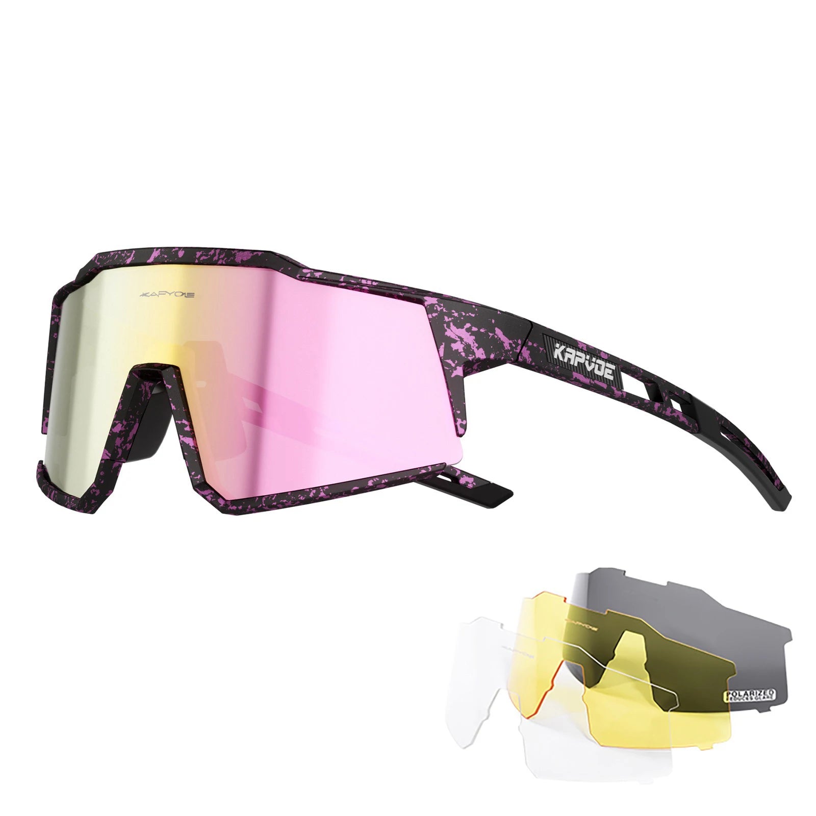 4 Lens Unisex Polarized Sunglasses