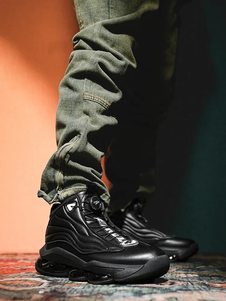 Men's Athletic Basketball Sneakers Breathable Cushioning Non-Slip Wearable Gym Training Running Shoes for Men