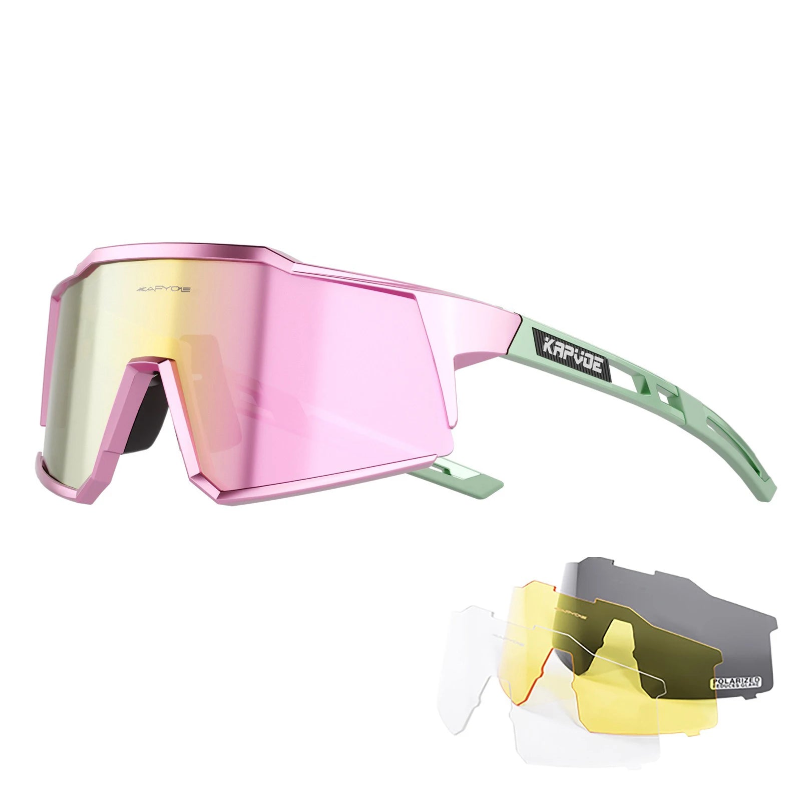 4 Lens Unisex Polarized Sunglasses