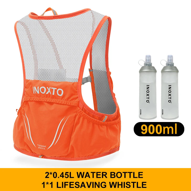 INOXTO Lightweight Running Backpack Hydration Vest Suitable for Bicycle Marathon Run Bag Hiking ultra-light and portable Running Bag