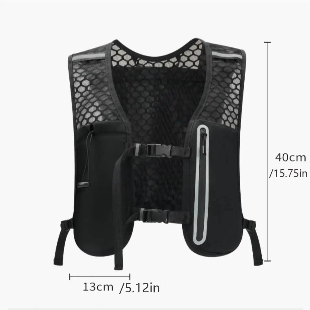 YOUSHITOP Breathable Running Vest Lightweight Reflective Design Waterproof Vest