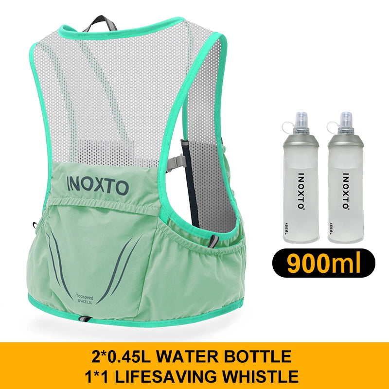 INOXTO Lightweight Running Backpack Hydration Vest Suitable for Bicycle Marathon Run Bag Hiking ultra-light and portable Running Bag