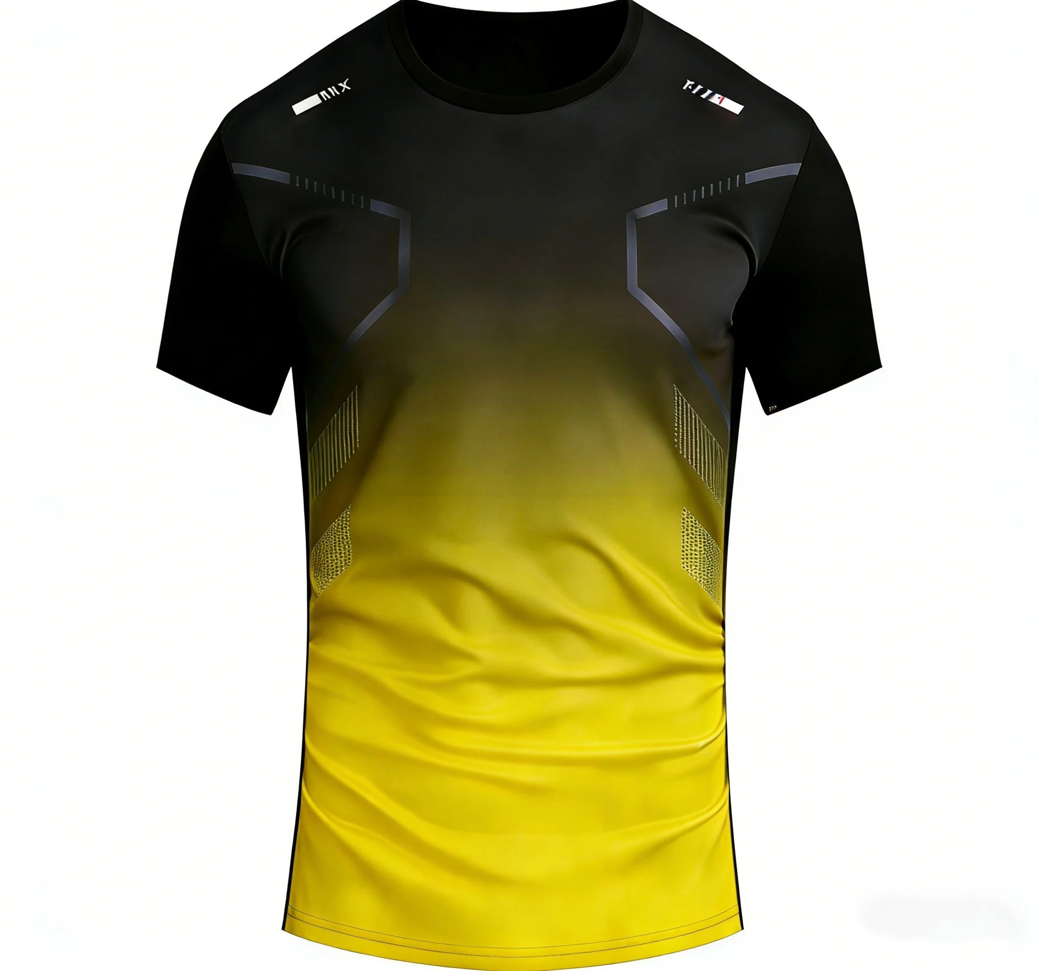 Unisex Running T-shirt Gradient Pattern