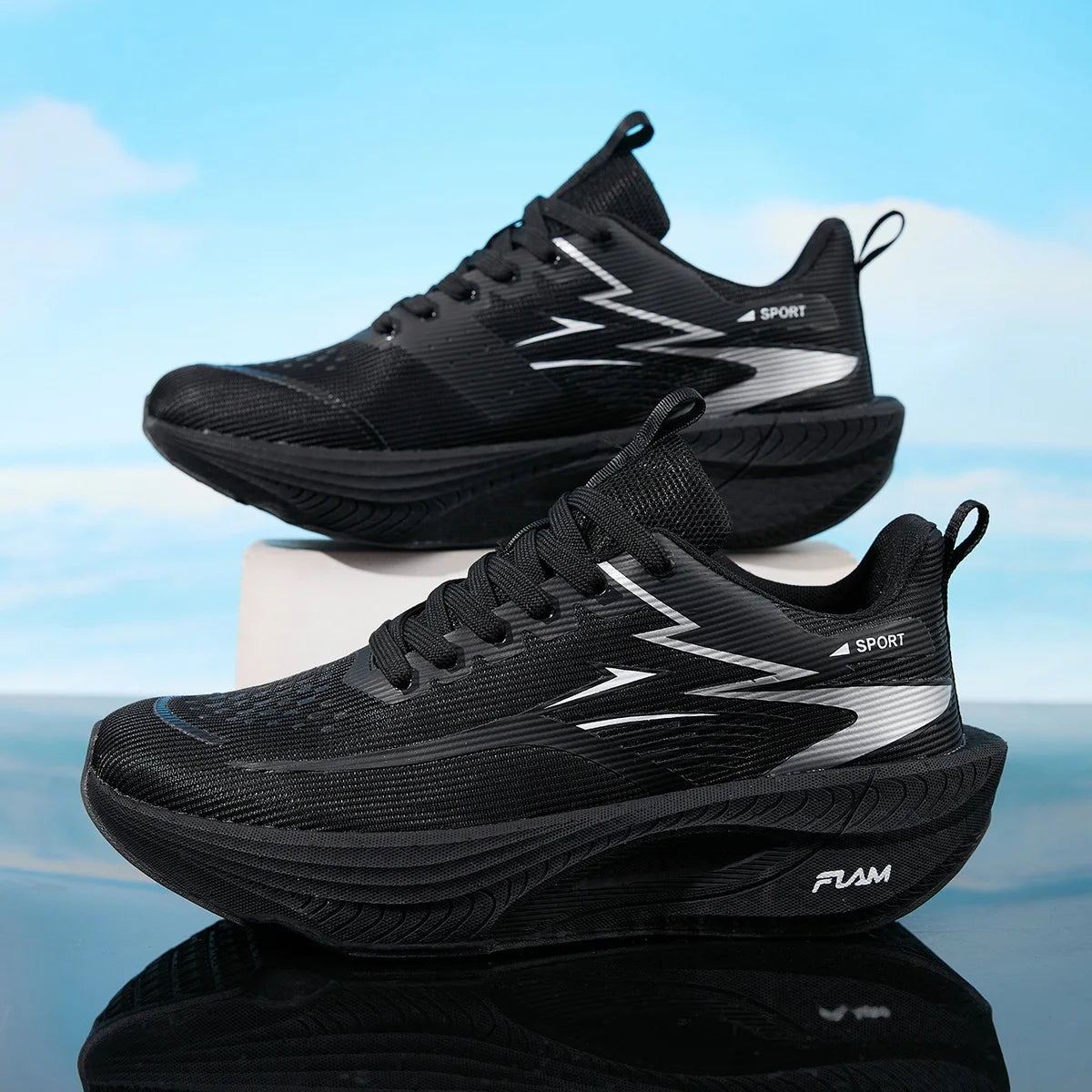 FLAM Men's Lightweight Marathon Running Shoes