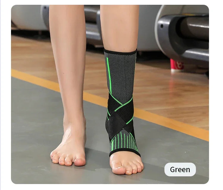 OIMG Adjustable Elastic Ankle Brace Compression Sleeve Foot Support Stabilizer for Plantar Fasciitis Achilles Tendonitis Sports Sock