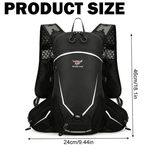 CXMMGG 16L Lightweight Running Backpack for Men & Women, Water-Resistant Daypack with Rain Cover, Anti-Theft Travel Backpack for Camping