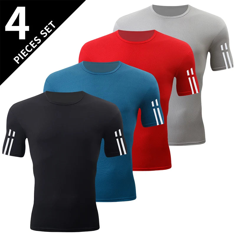 Men's Multi-Pack Gradient Quick-Drying Running Shirt