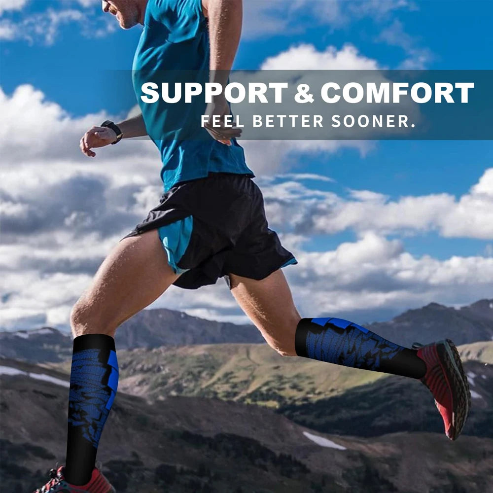 XQWOXQ Professional Sports Compression Socks Unisex