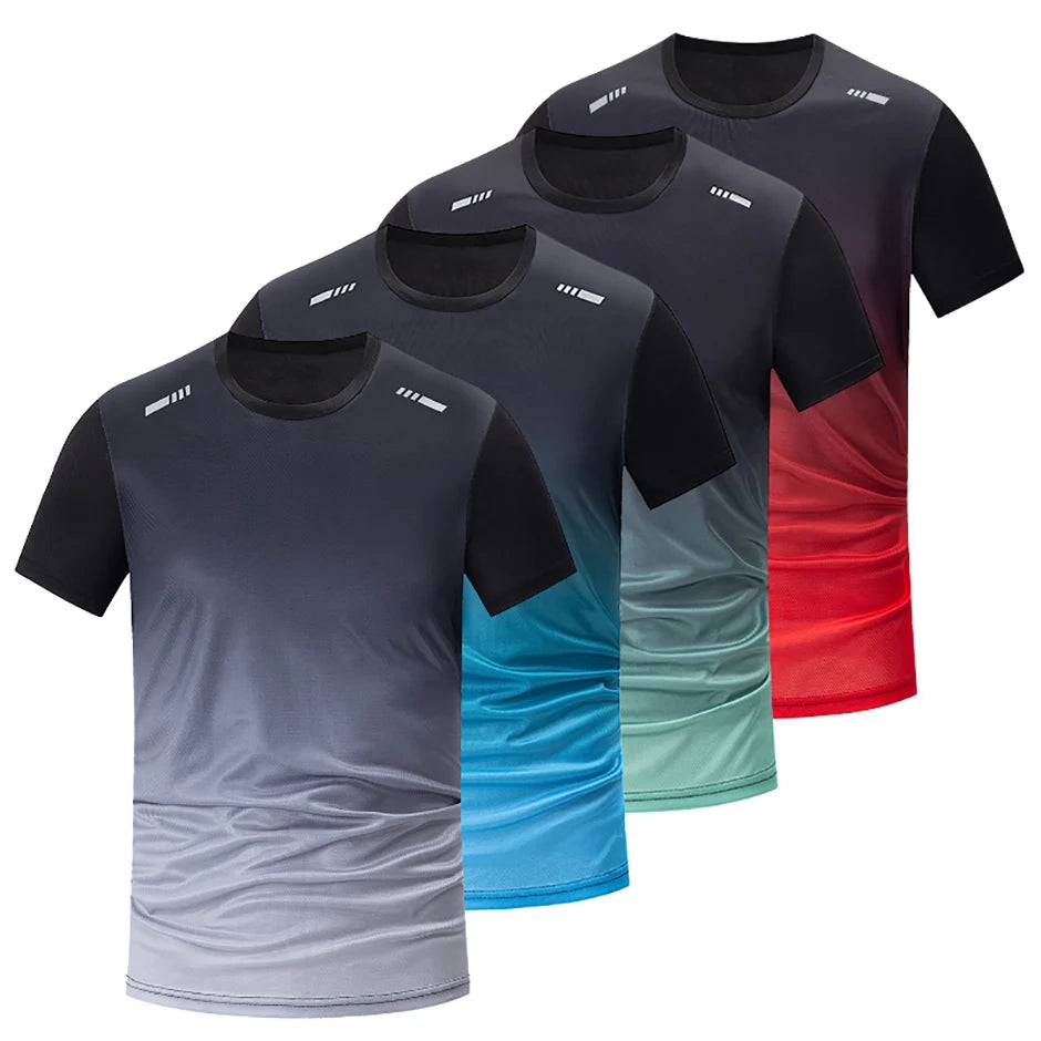 Men's Multi-Pack Gradient Quick-Drying Running Shirt