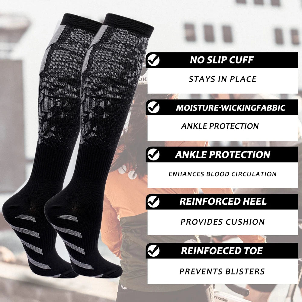 XQWOXQ Professional Sports Compression Socks Unisex