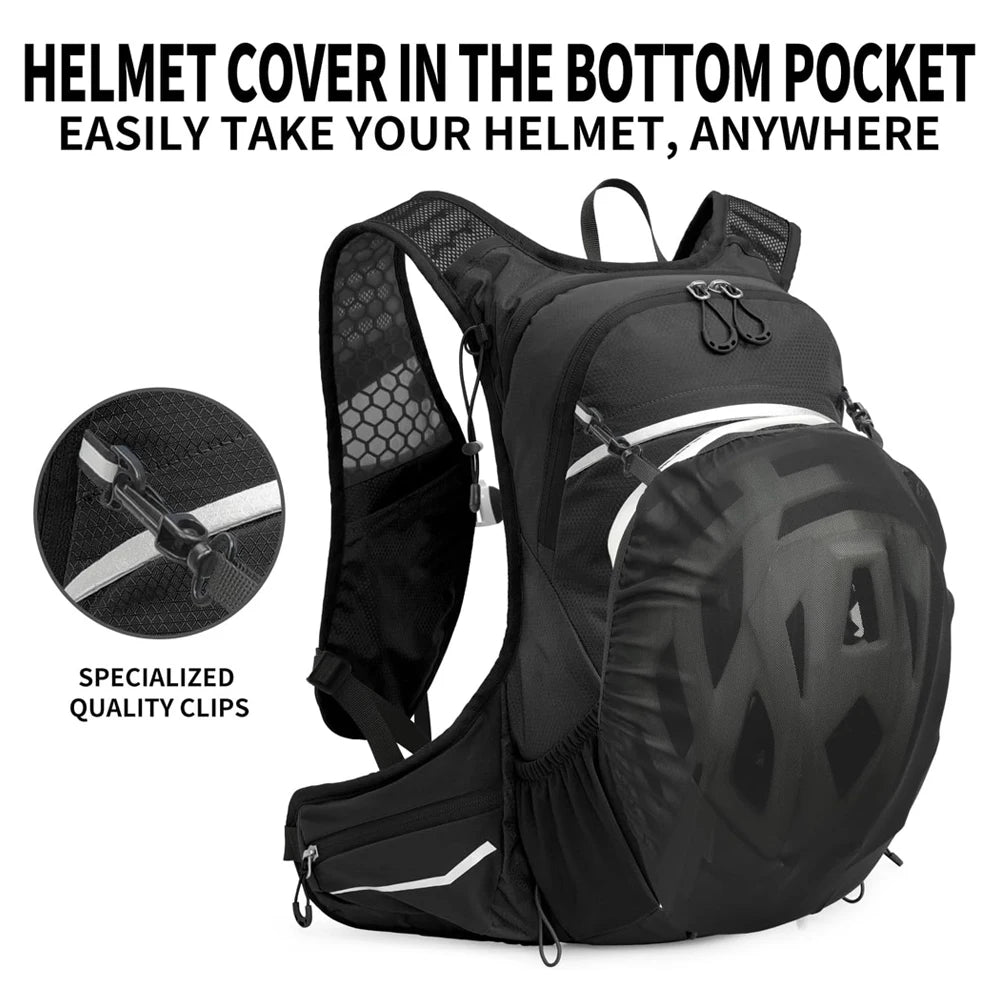 CXMMGG 16L Lightweight Running Backpack for Men & Women, Water-Resistant Daypack with Rain Cover, Anti-Theft Travel Backpack for Camping