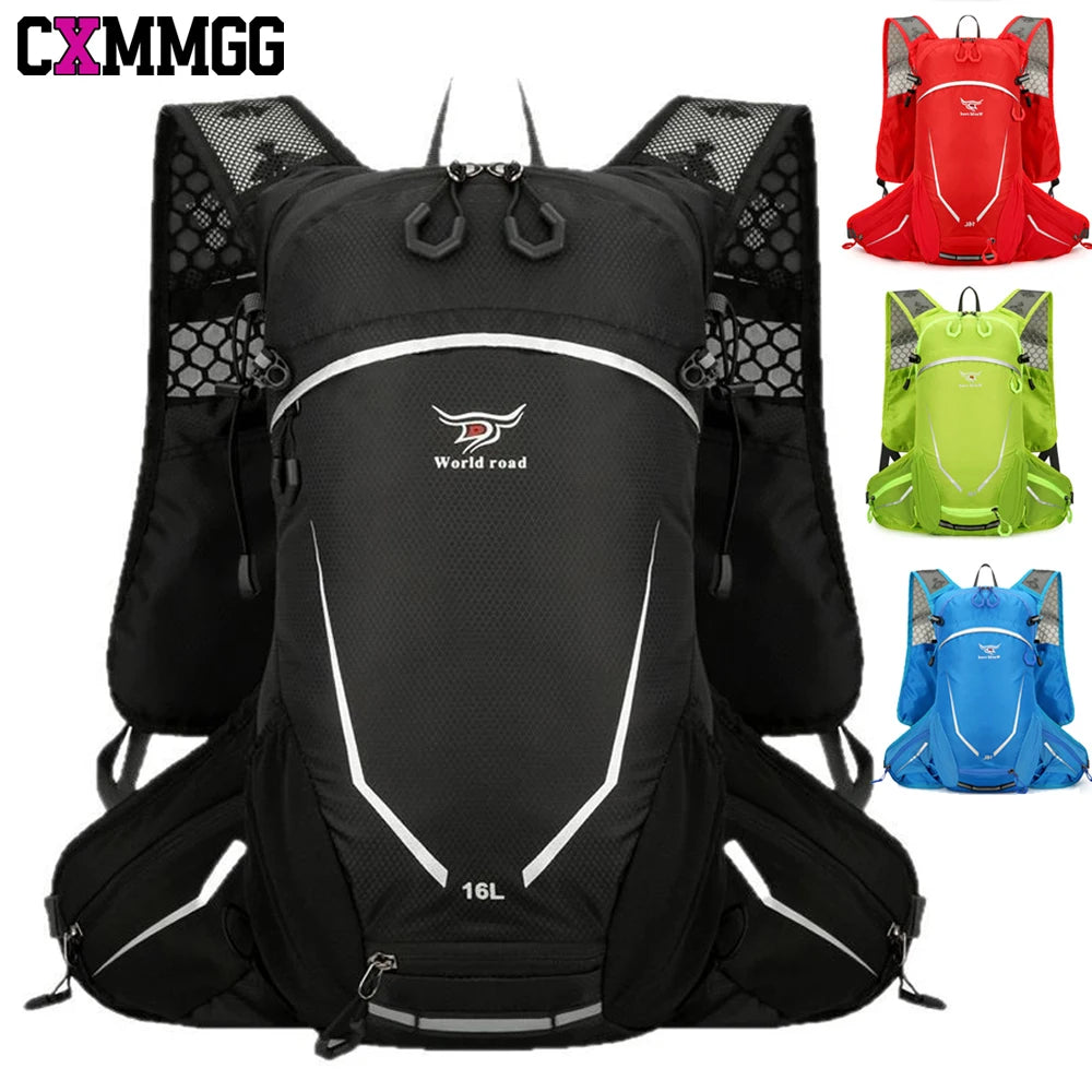CXMMGG 16L Lightweight Running Backpack for Men & Women, Water-Resistant Daypack with Rain Cover, Anti-Theft Travel Backpack for Camping