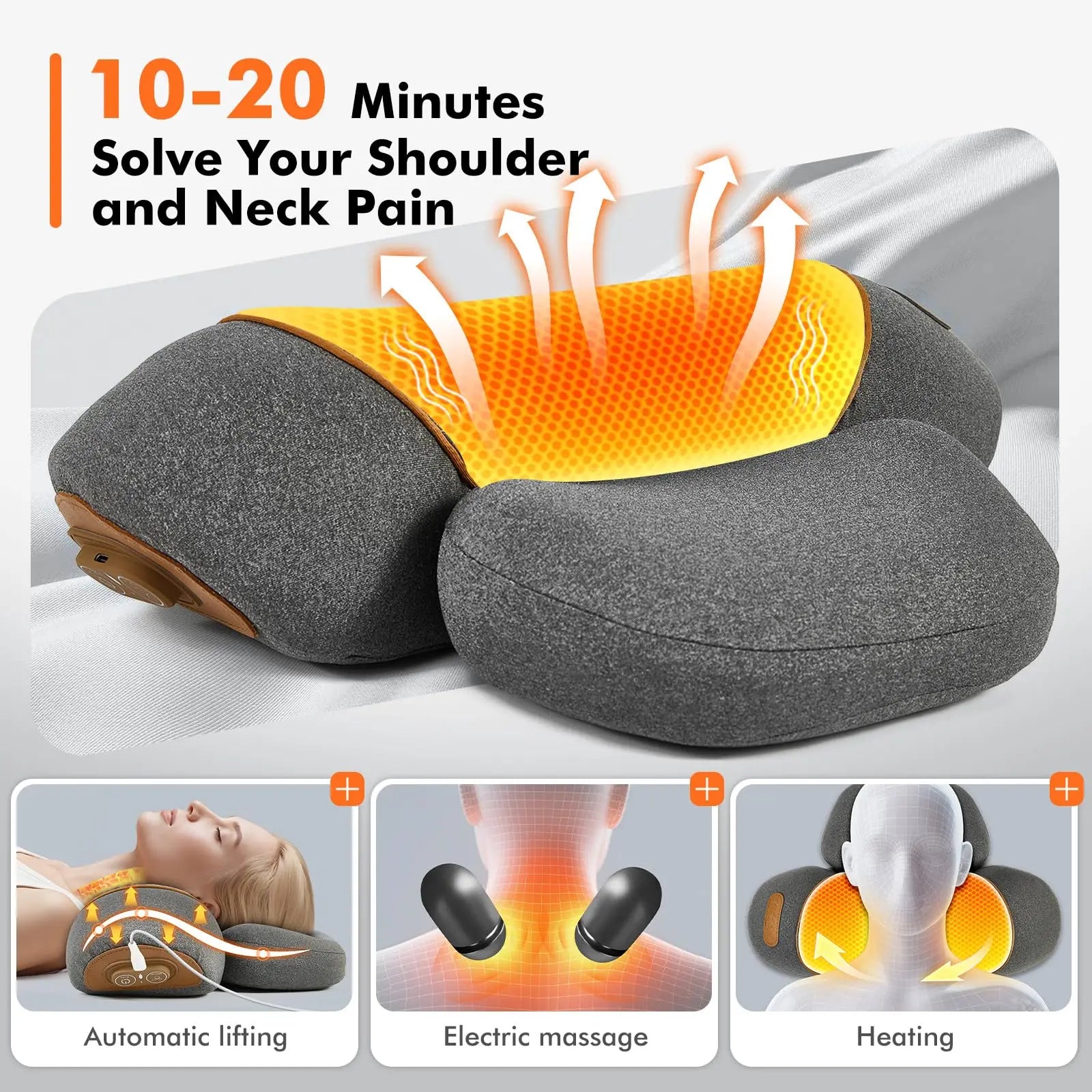 PAQIN 3-in-1 Neck Massager Pillow