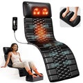 HOMEMASSA Full Body Massage Mat with Heat, Detachable Massager Pad, 10 Vibrating Motors, 9 Intensity Levels, Relax at Home Office