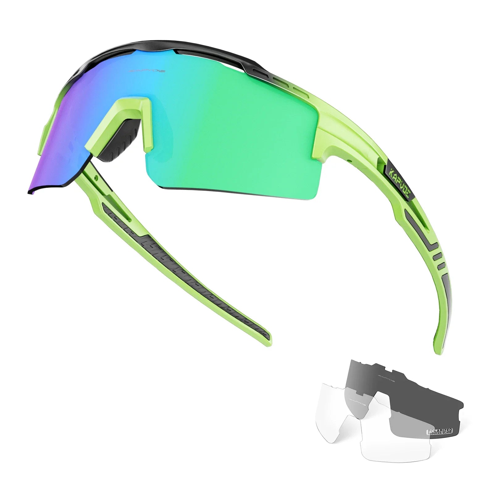 KAPVOE Polarized Cycling Glasses  Men MTB Cycling Sunglasses UV400 Outdoor Sports Bicycle SunglassesWomen Road Bike Glasses