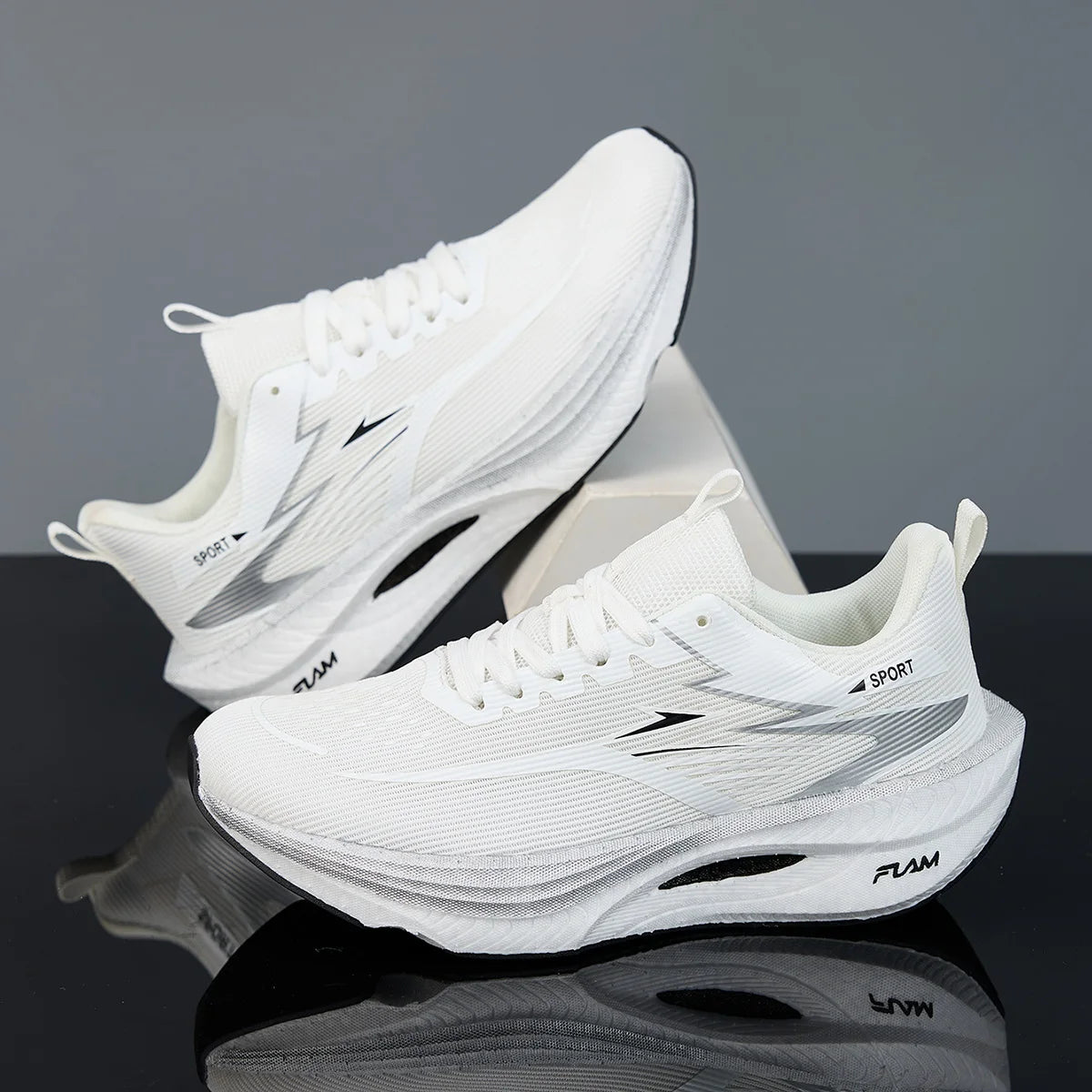 FLAM Men's Lightweight Marathon Running Shoes