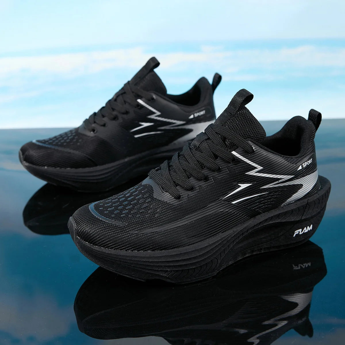 FLAM Men's Lightweight Marathon Running Shoes