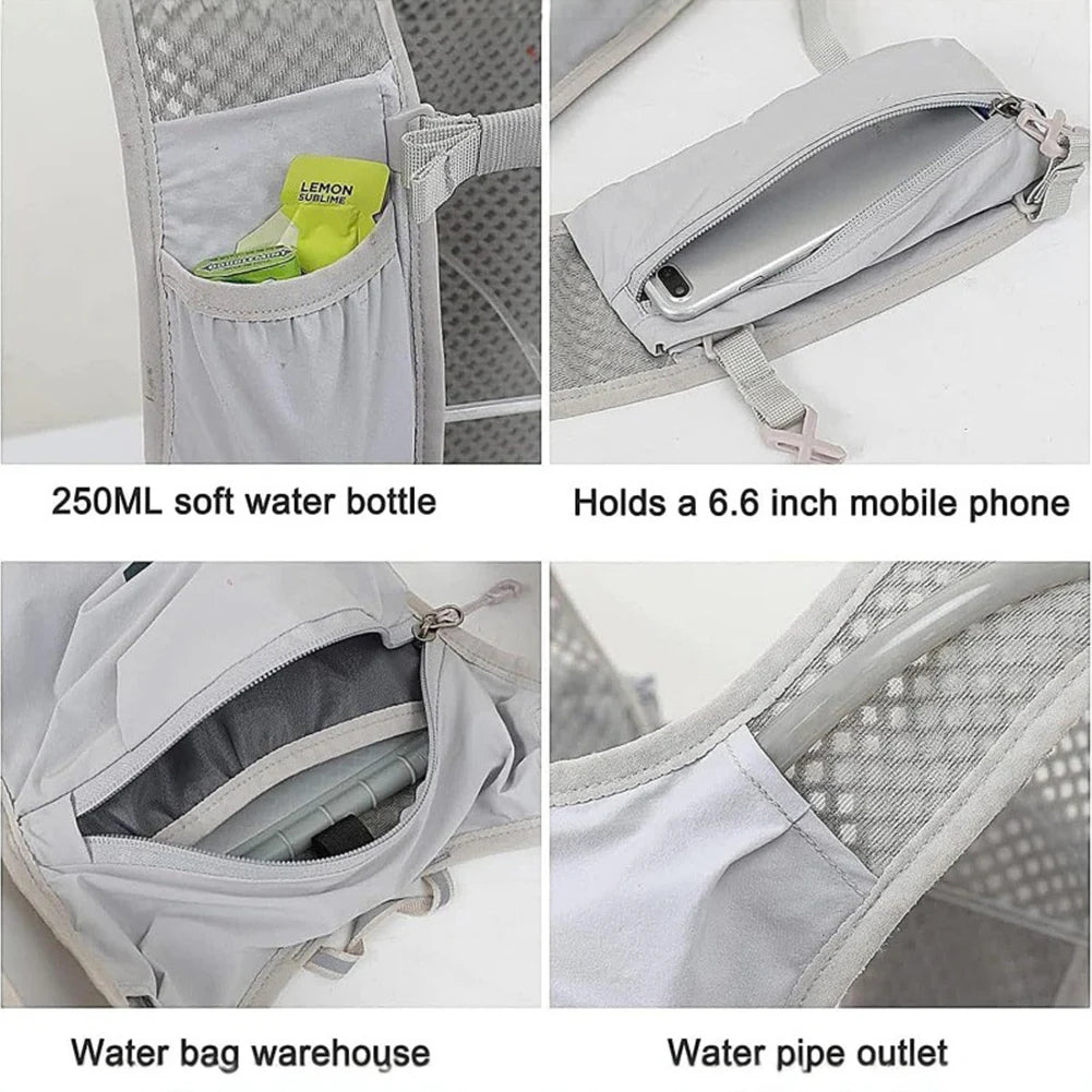 Breathable Running Backpack Lightweight Cycling Run Jogging Marathon Backpack Outdoor Sports Hiking Vest ﻿
