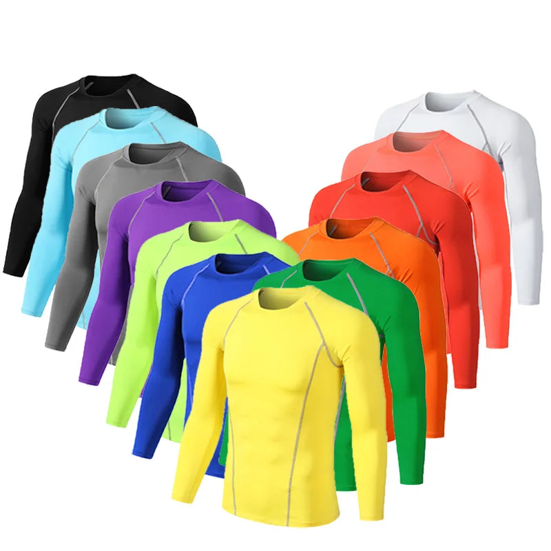 VINTOHOXN Unisex Compression Long Sleeve Sports Shirt