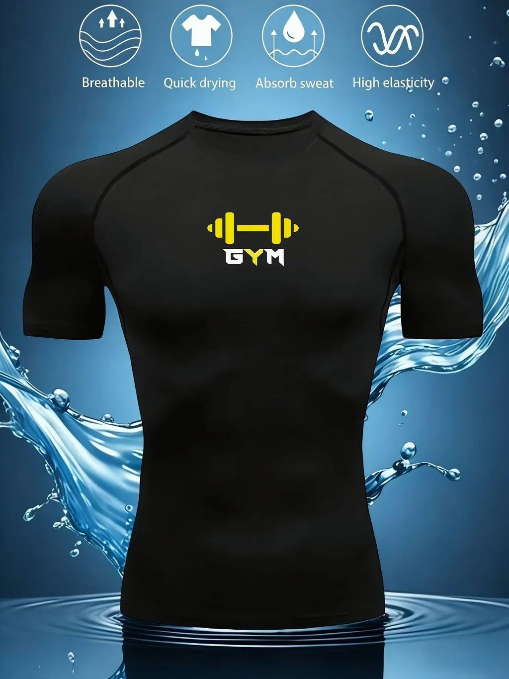 Men's Gym T-shirt short sleeve