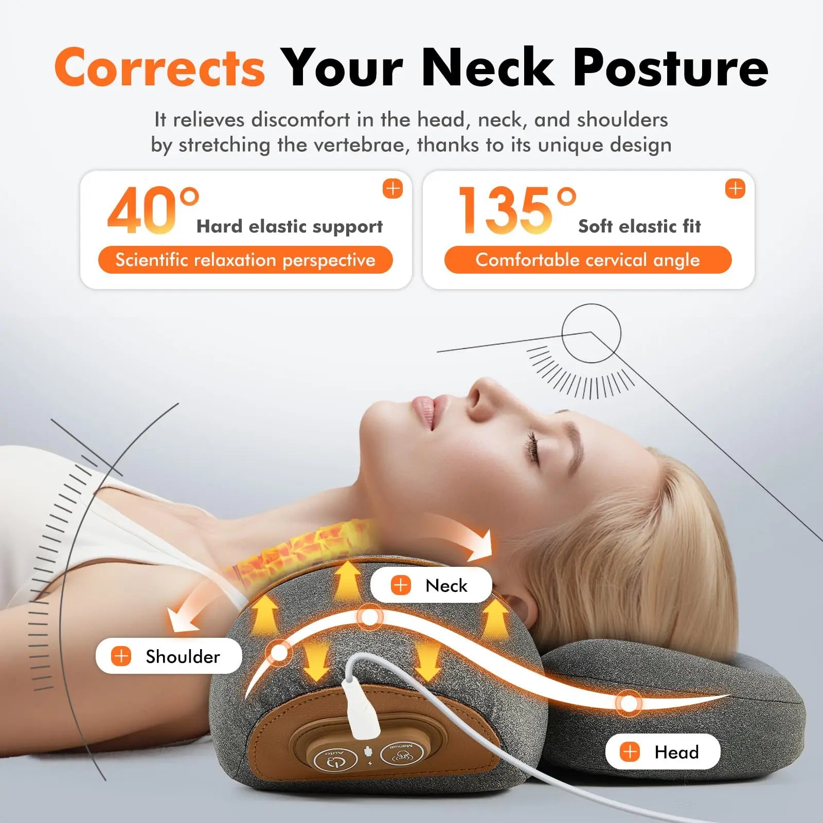 PAQIN 3-in-1 Neck Massager Pillow