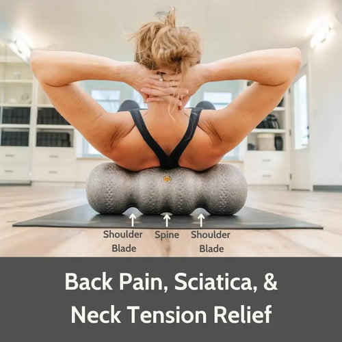 5pcs High-Density Foam Rollers Set - Muscle Massage, Yoga & Therapy, Includes Back Roller, Peanut Ball, Portable Exercise Tools