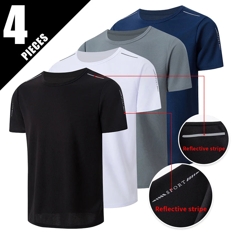 Men's Multi-Pack Gradient Quick-Drying Running Shirt