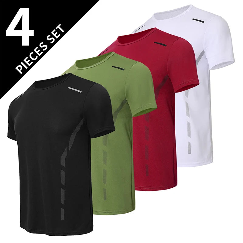 Men's Multi-Pack Gradient Quick-Drying Running Shirt