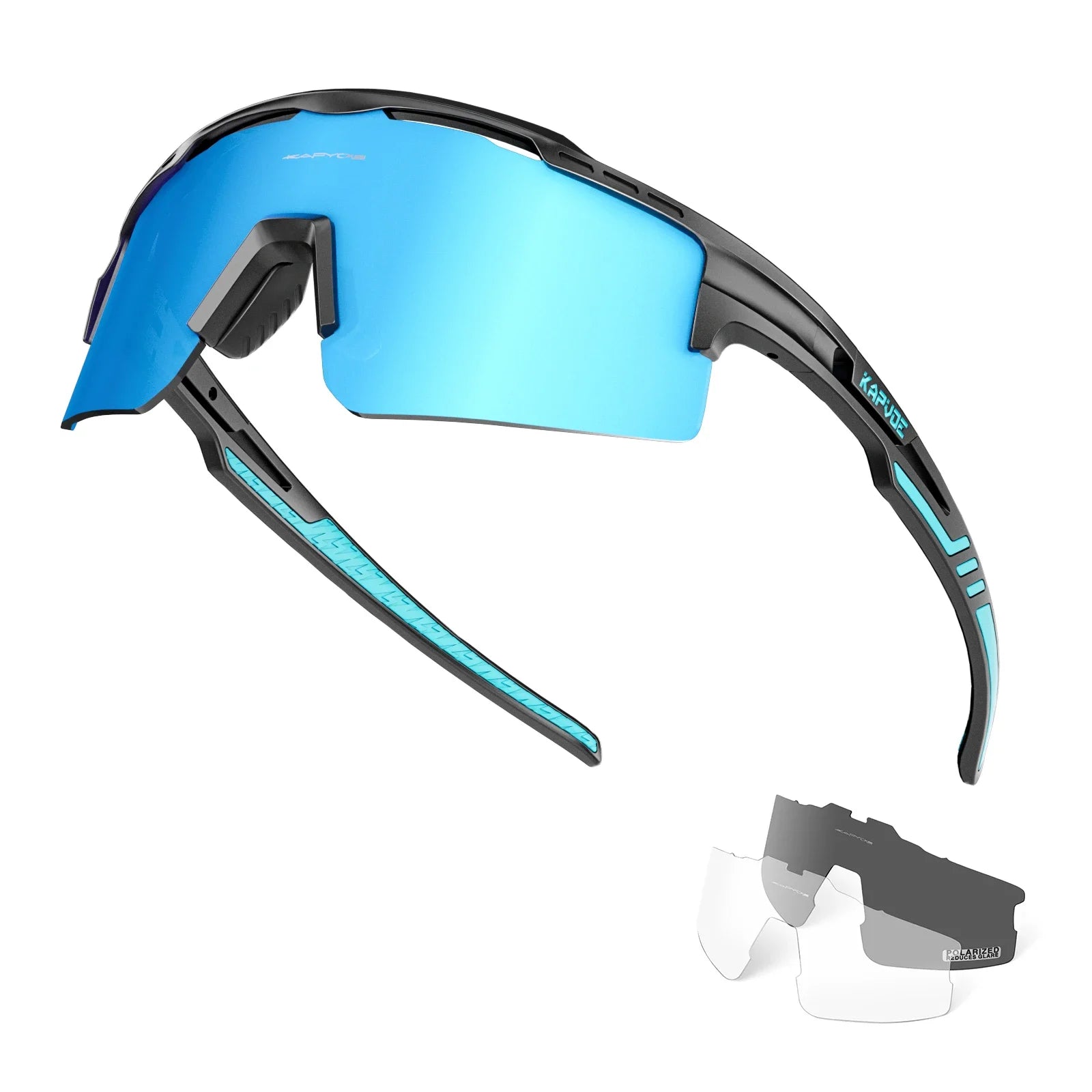 KAPVOE Polarized Cycling Glasses  Men MTB Cycling Sunglasses UV400 Outdoor Sports Bicycle SunglassesWomen Road Bike Glasses