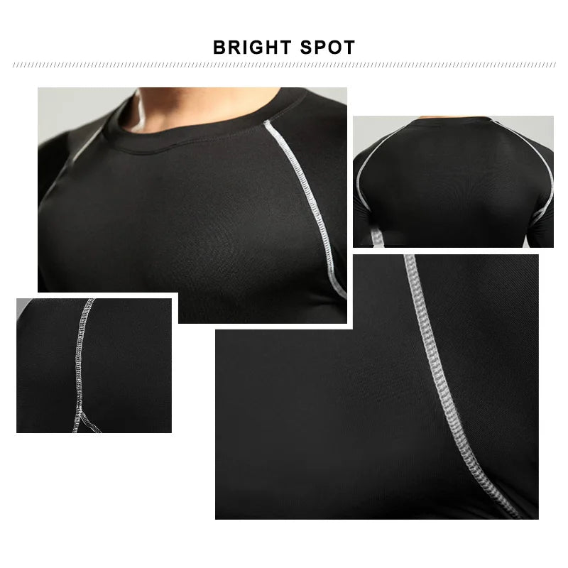 VINTOHOXN Unisex Compression Long Sleeve Sports Shirt