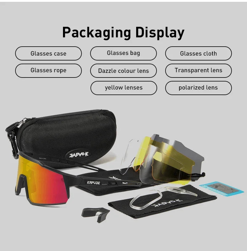 4 Lens Unisex Polarized Sunglasses