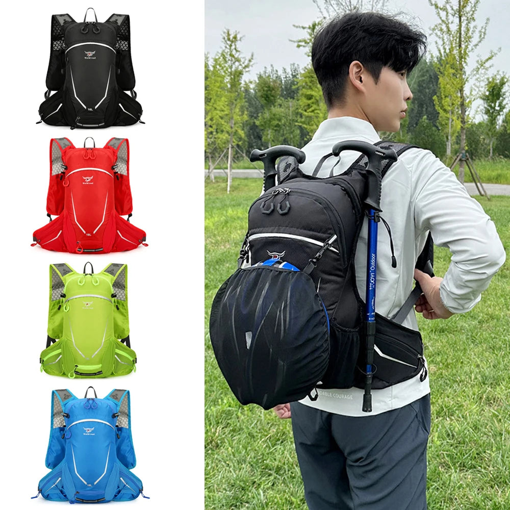 CXMMGG 16L Lightweight Running Backpack for Men & Women, Water-Resistant Daypack with Rain Cover, Anti-Theft Travel Backpack for Camping