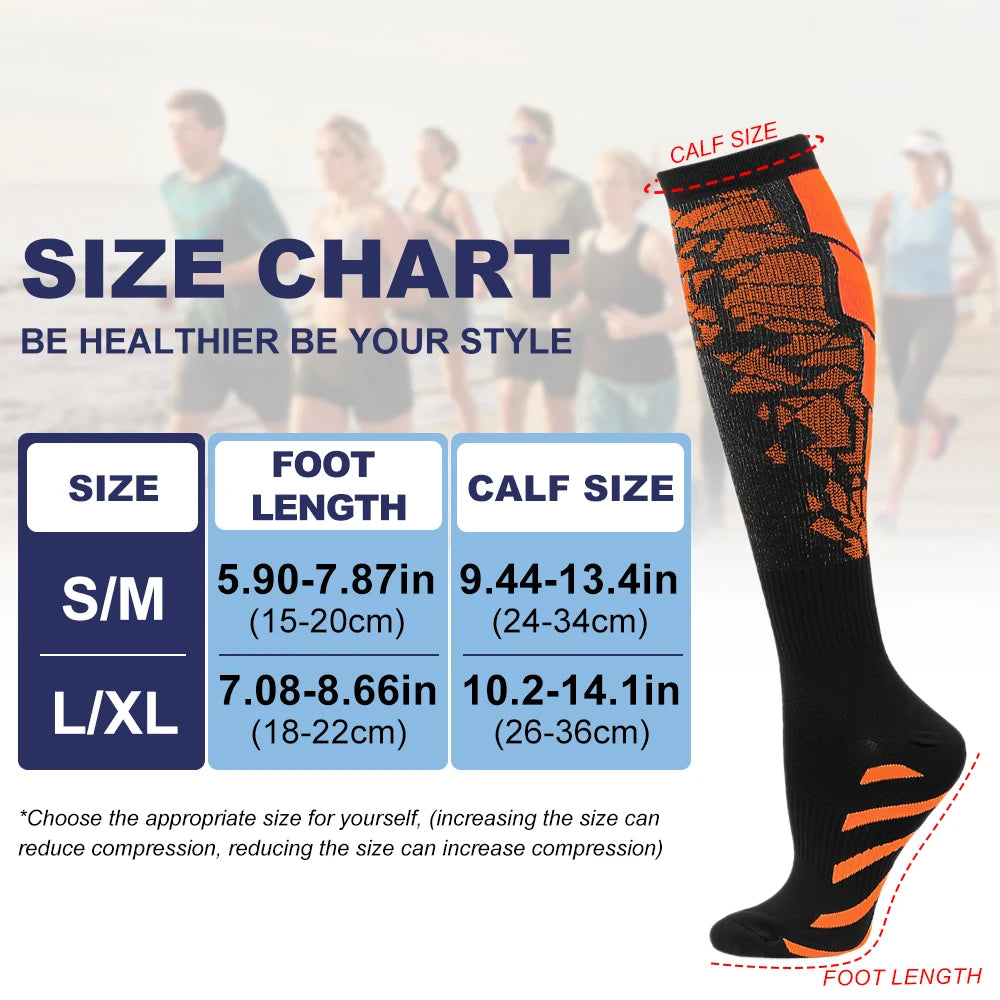 XQWOXQ Professional Sports Compression Socks Unisex