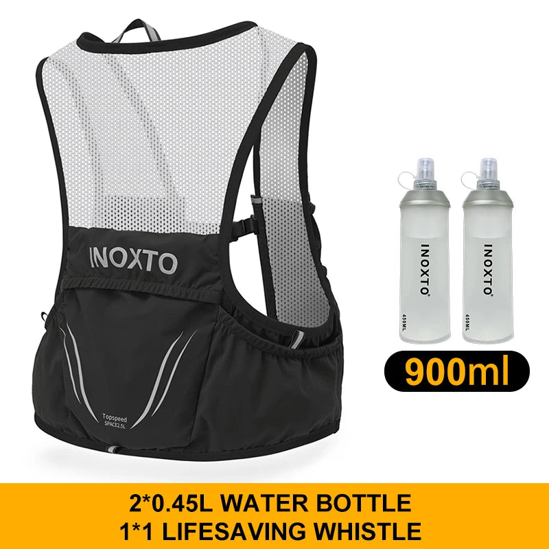 INOXTO Lightweight Running Backpack Hydration Vest Suitable for Bicycle Marathon Run Bag Hiking ultra-light and portable Running Bag