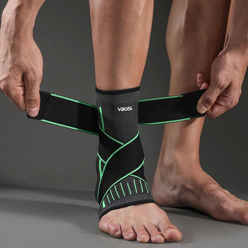 OIMG Adjustable Elastic Ankle Brace Compression Sleeve Foot Support Stabilizer for Plantar Fasciitis Achilles Tendonitis Sports Sock
